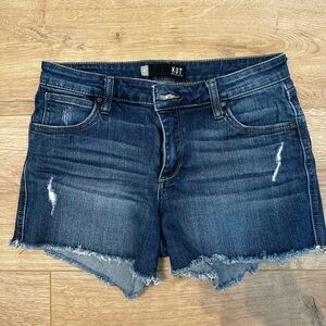 Kut from the Kloth Gidget mid rise 4” Women's Blue Denim Shorts
